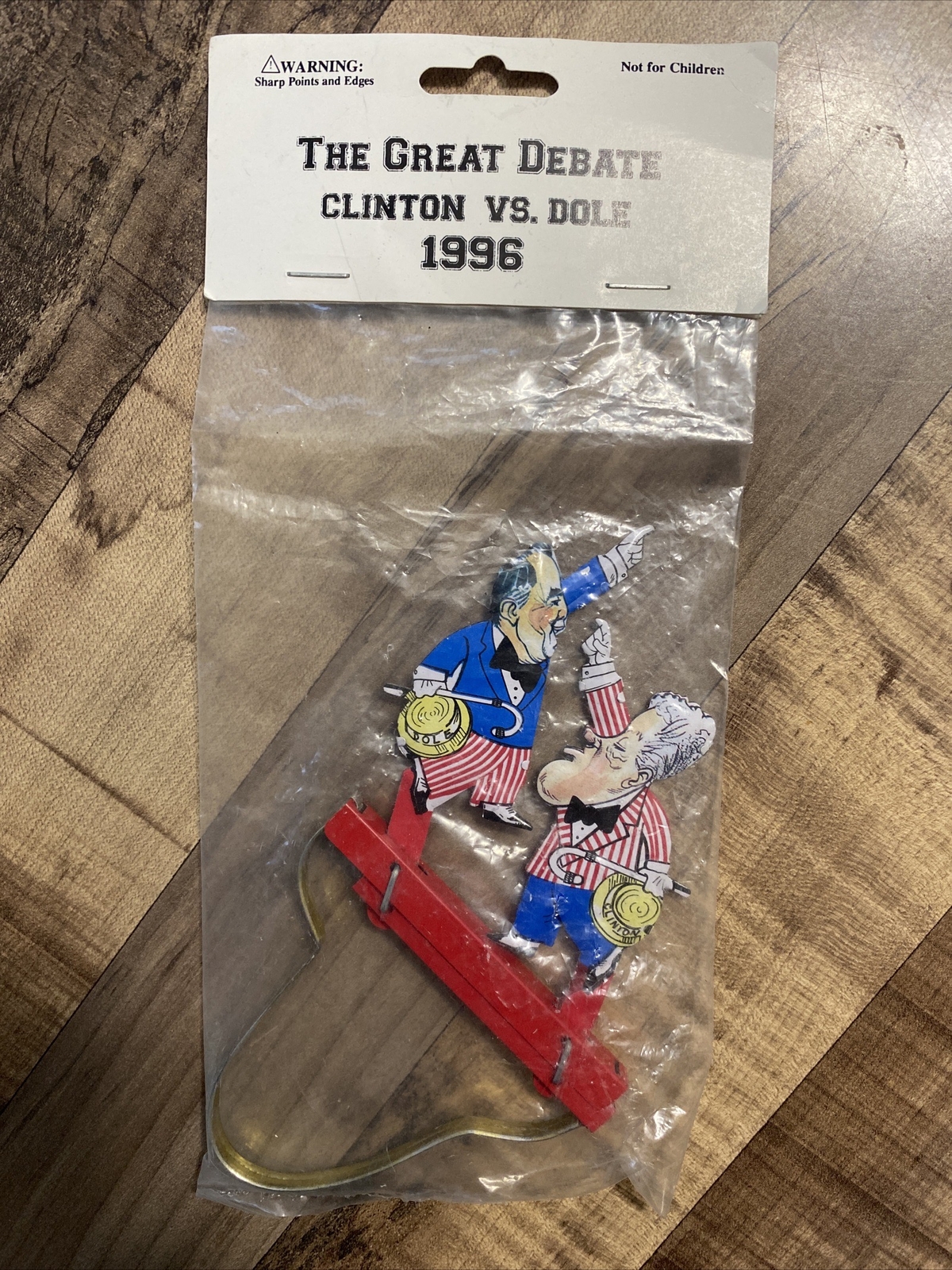 New In Packaging Schylling Tin Toy 1996 Clinton Vs Dole The Great Debate