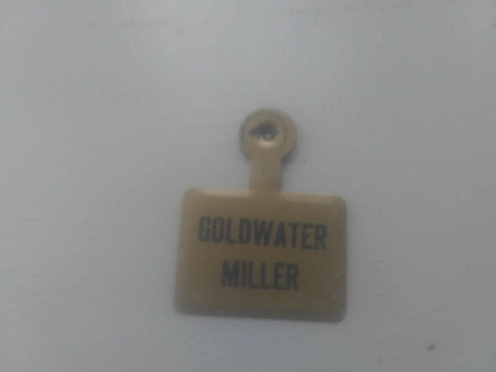1964 Barry Goldwater Tab Pin Back Campaign Button presidential Miller .