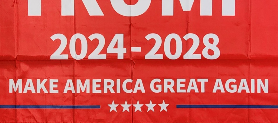 Trump 2024-2028 Flag Make America Great Again MAGA Banner 3X5 Red Polyester