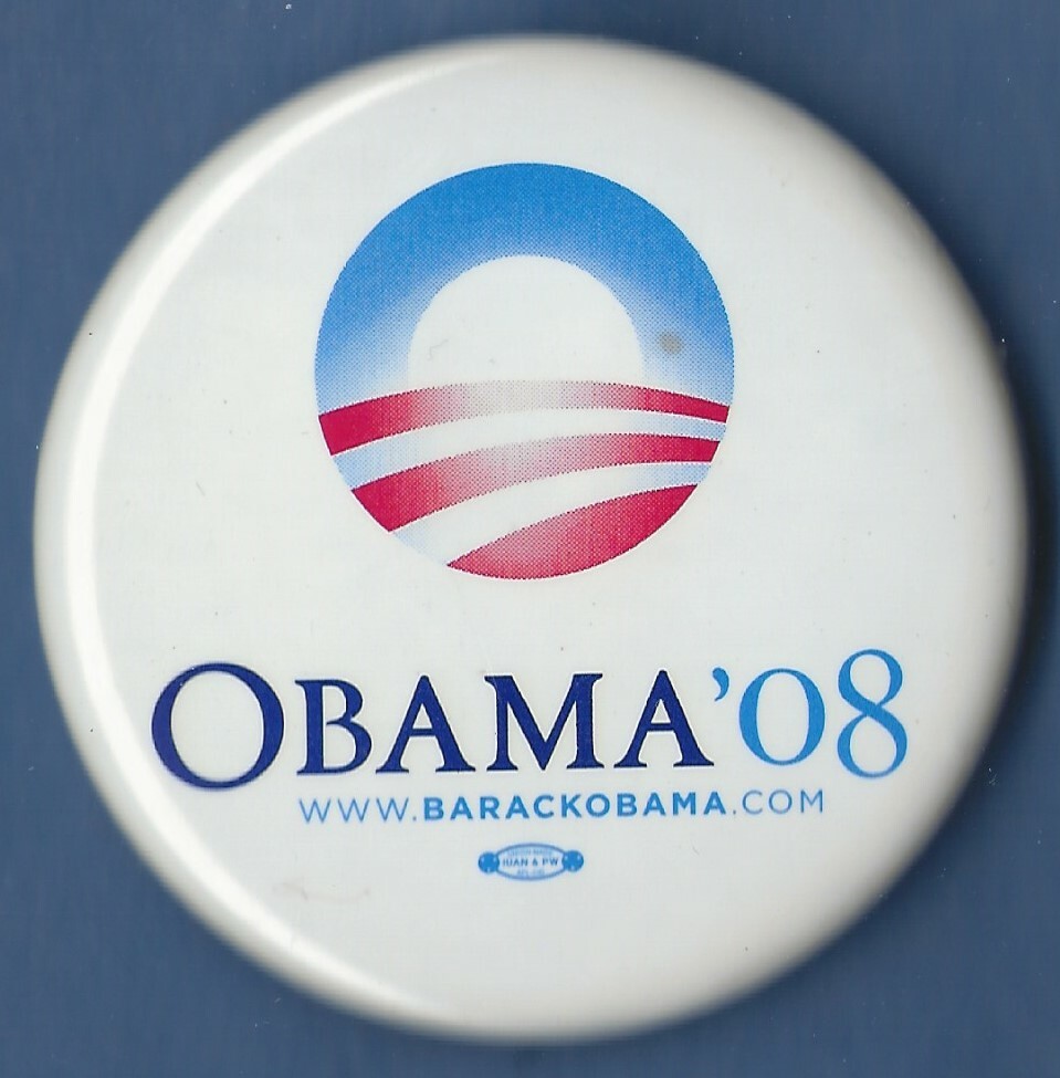 2008 Barack Obama 2.25″ / “Official” Presidential Campaign Button(Pin30)