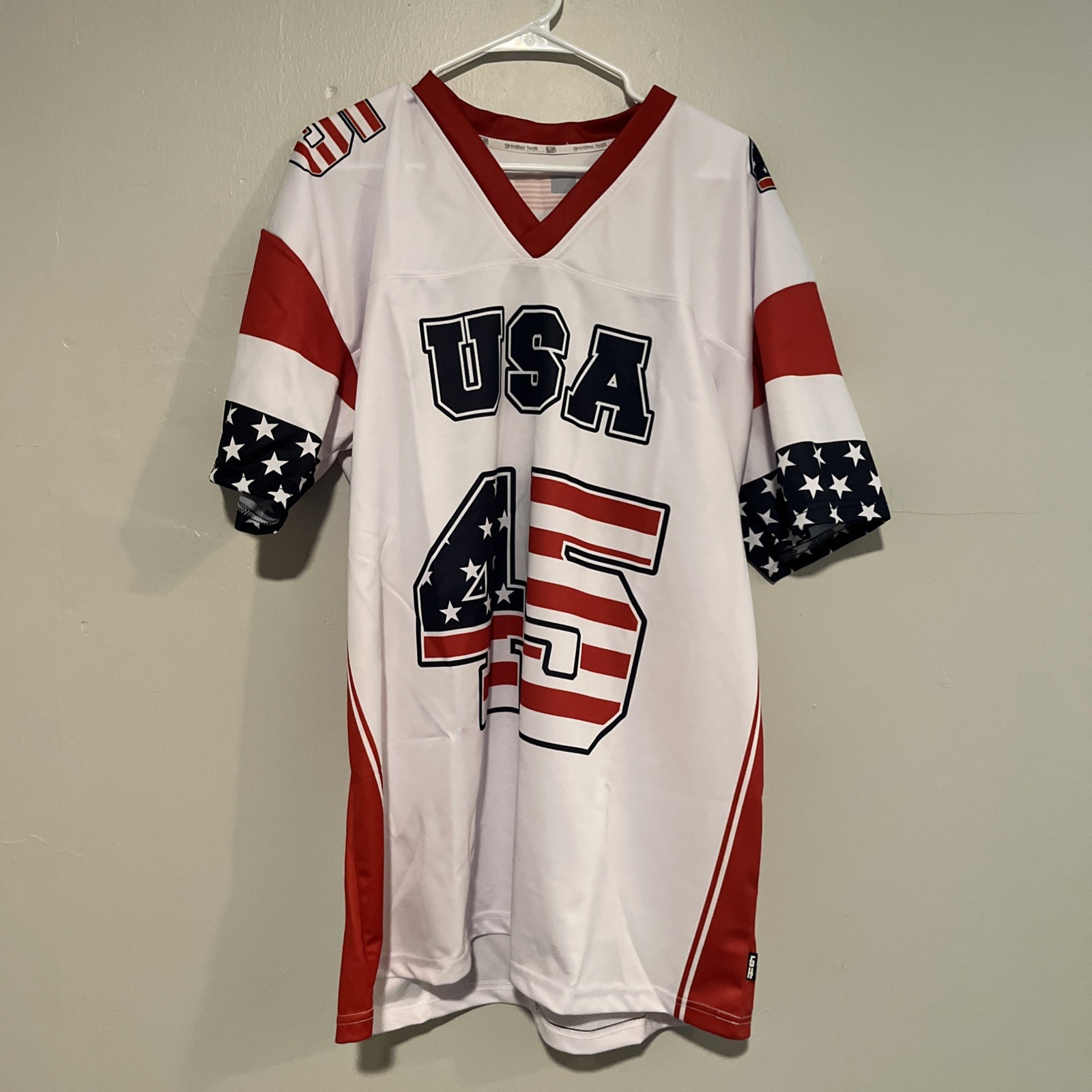 Greater Half Donald Trump 45 Jersey Sz 2XL EUC Political Memorabilia President