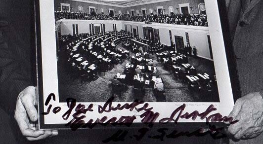 Joe Duke Senate Sergeant At Arms Presentation Photo