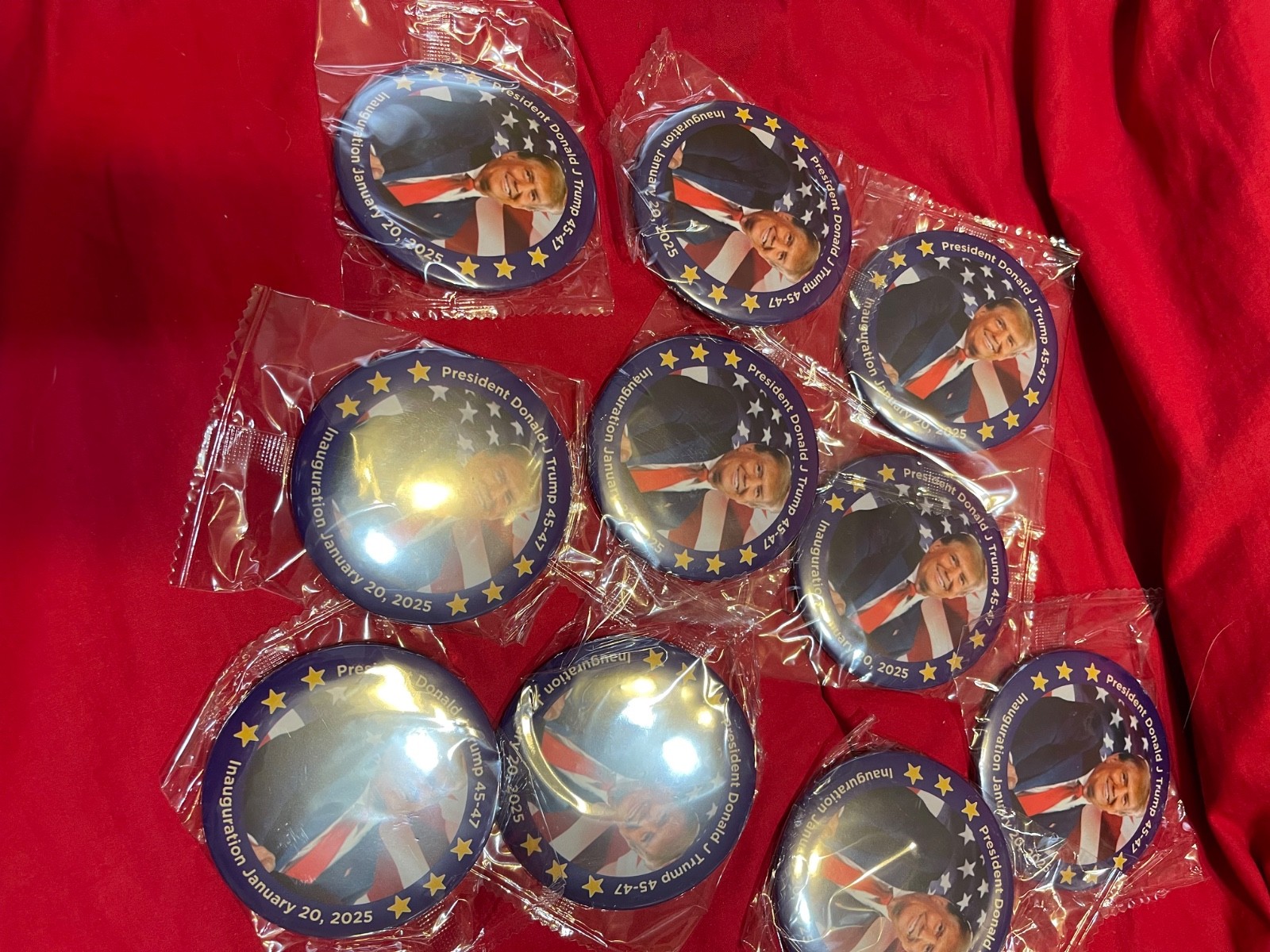 3” President Donald J Trump Innaugural Button 2025