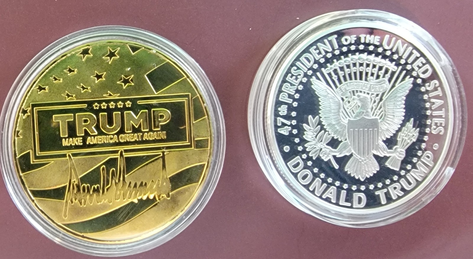 11 President Trump Coins Very Rare 21-25 2nd Term Coin.
