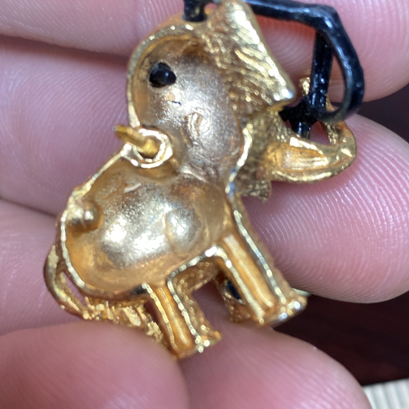1964 GOP Barry Goldwater Elephant w/ Glasses Political Gold Tone 3D Lapel Pin