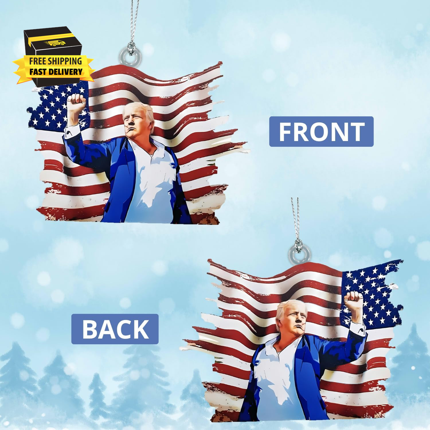 Trump Gifts, Trump Ornament 2025, Trump Tree Ornaments, Donald Trump Gifts, Dona