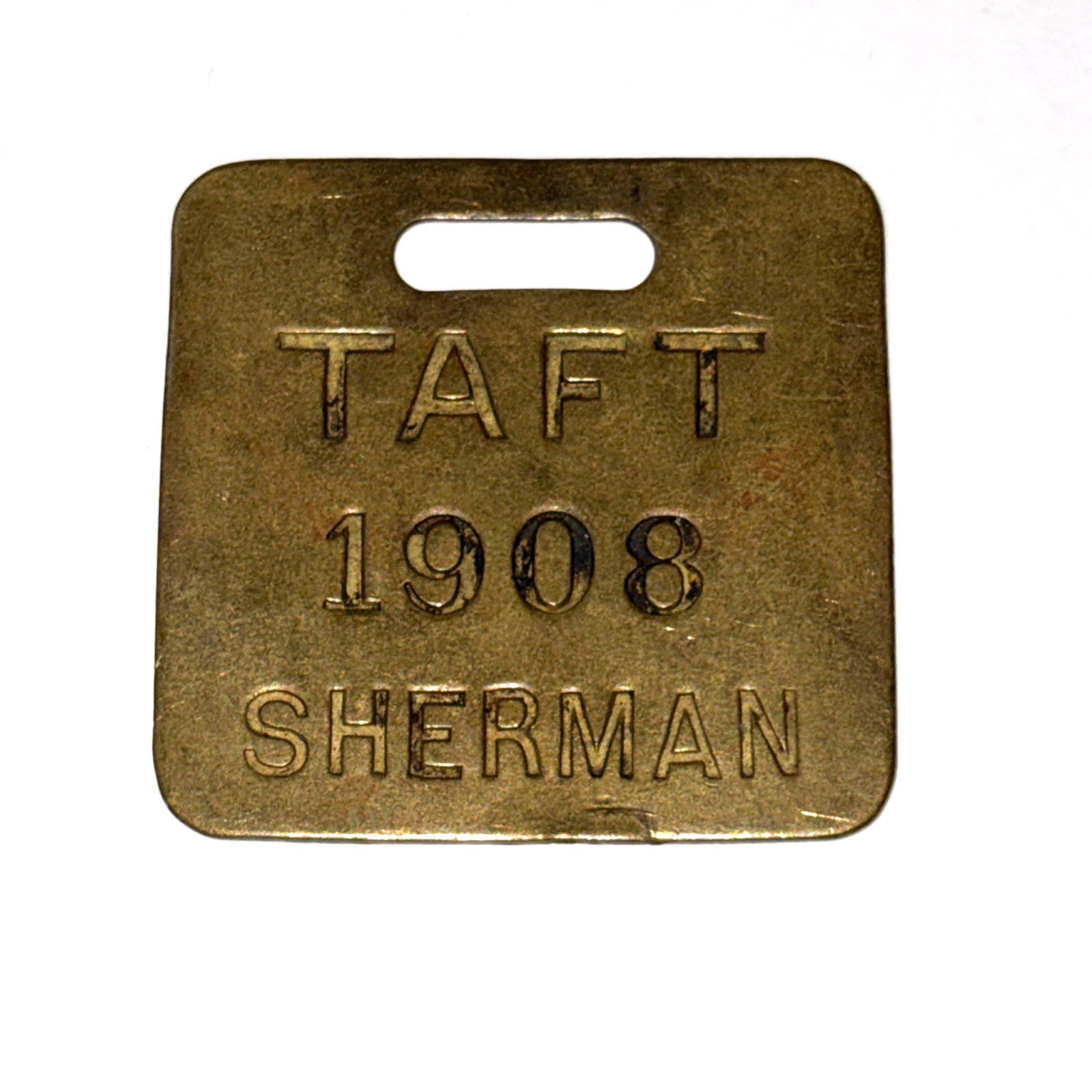 Vtg 1908 Taft & Sherman Political Presidential Campaign Memorabilia Luggage Tag