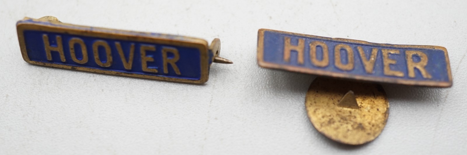 Vintage 1928 Hoover Presidential Campaign Tin Pins Lot Of 2