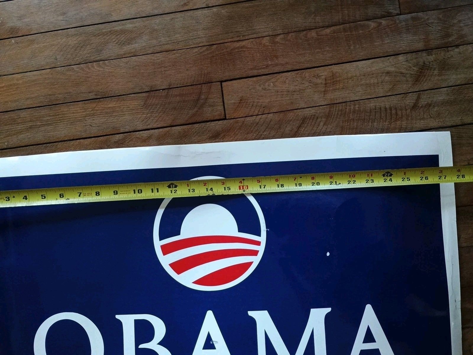 Obama/Biden 2008 Presidential Campaign Sign Plastic Poster 2 sided 28″x22″