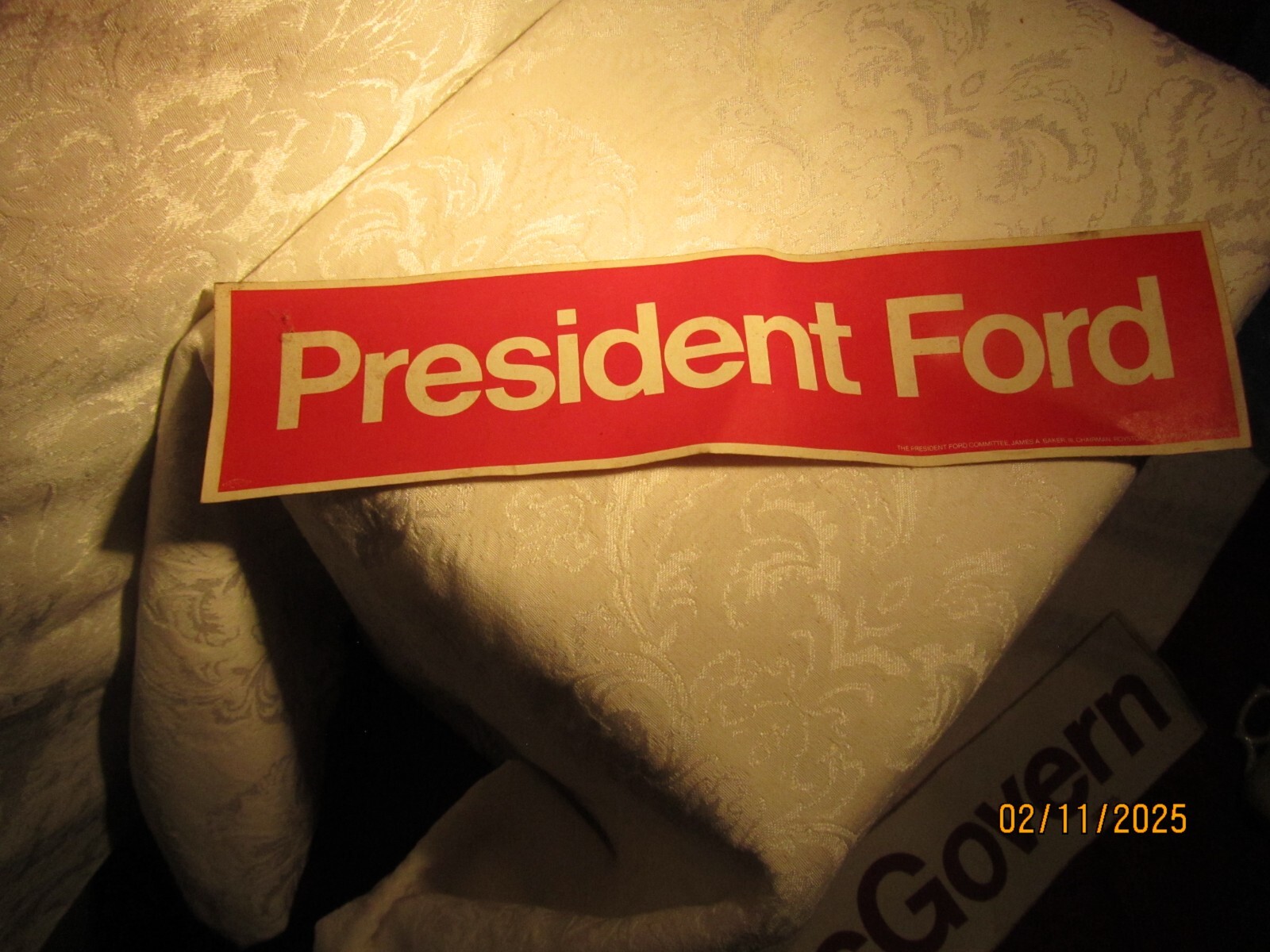 President Ford Red Bumper Sticker