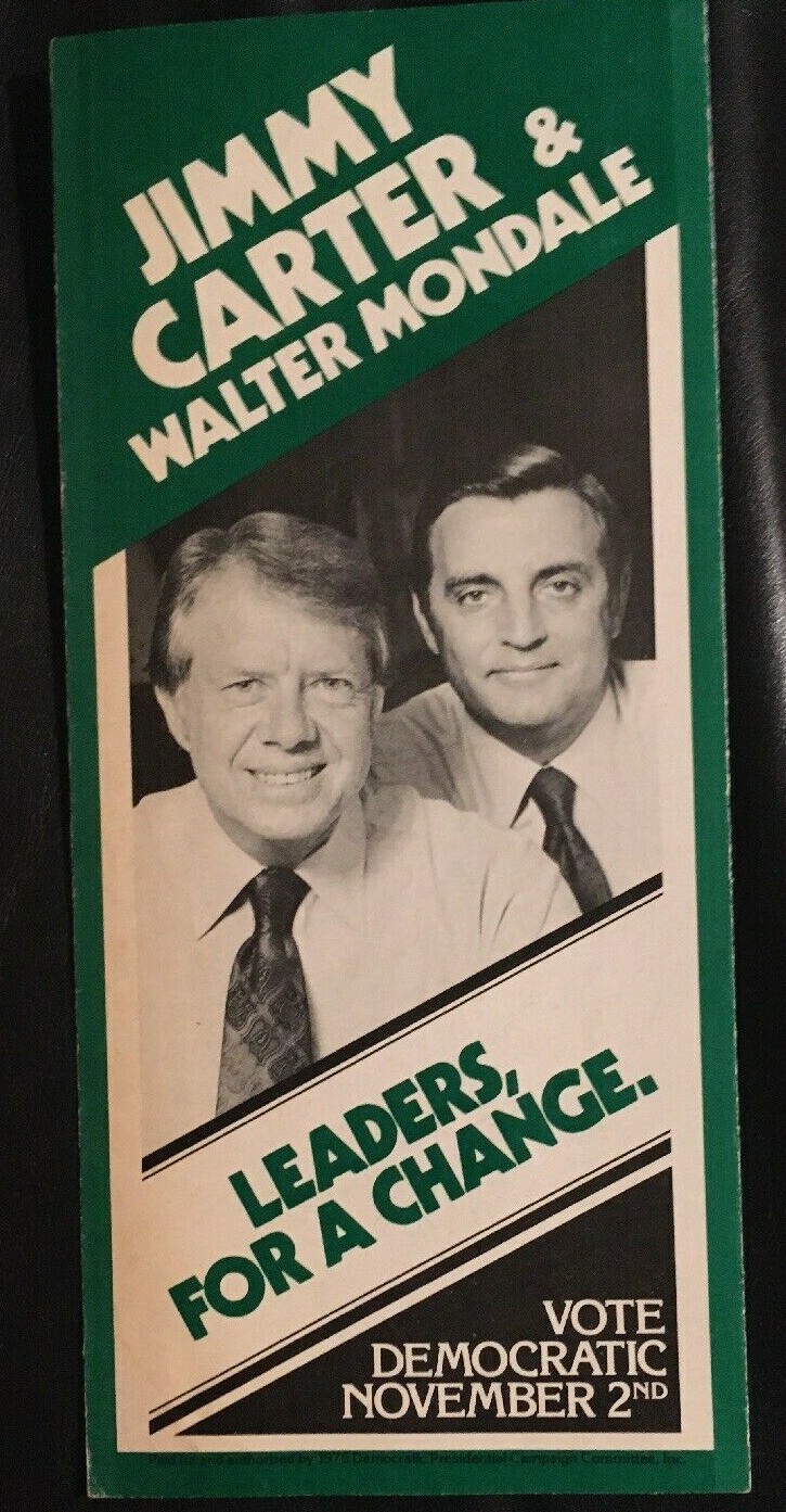 Jimmy Carter and Walter Mondale Campaign Flyer – Leaders for a Change