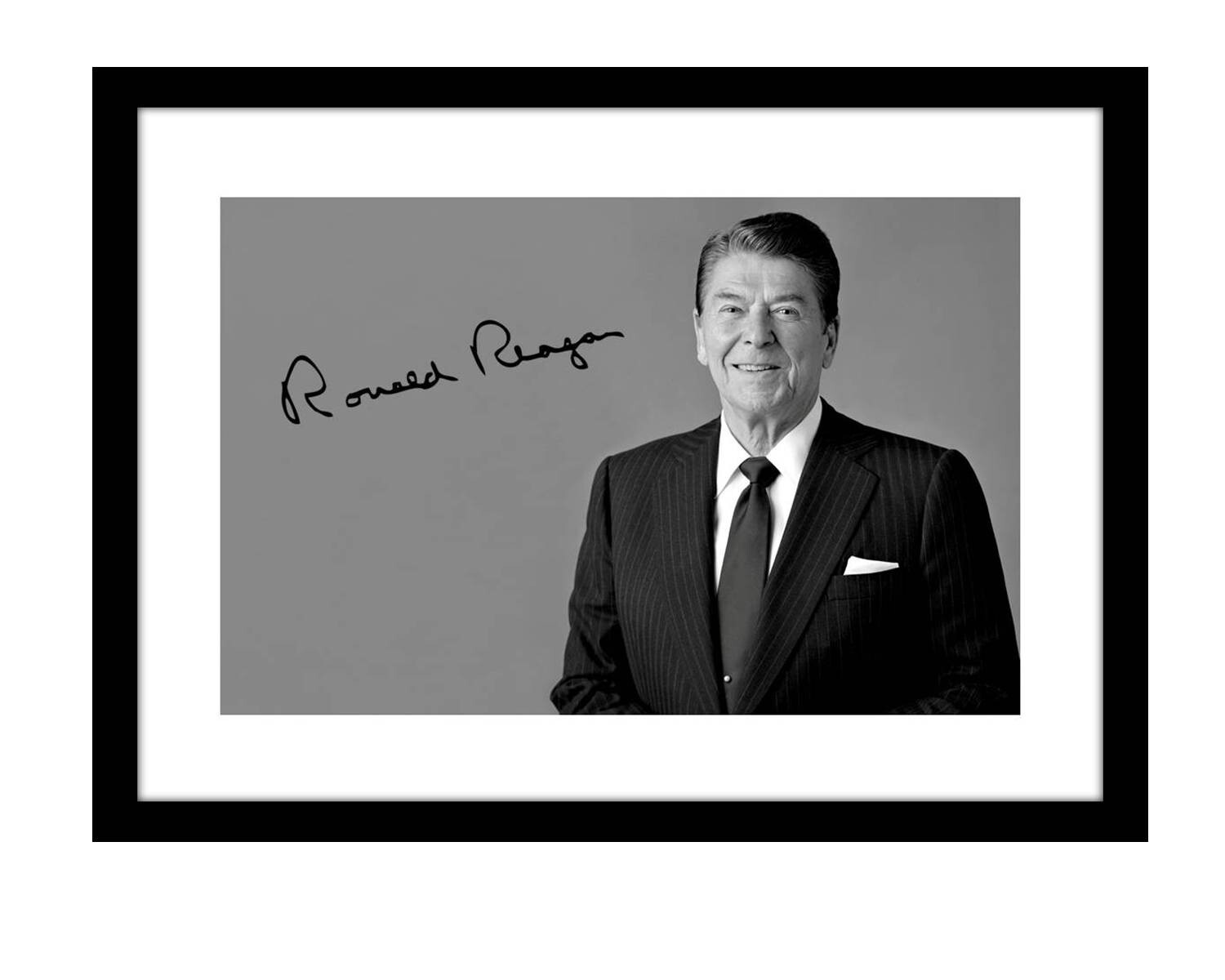 Ronald Reagan 5×7 Signed photo print US president 1980’s republican MAGA