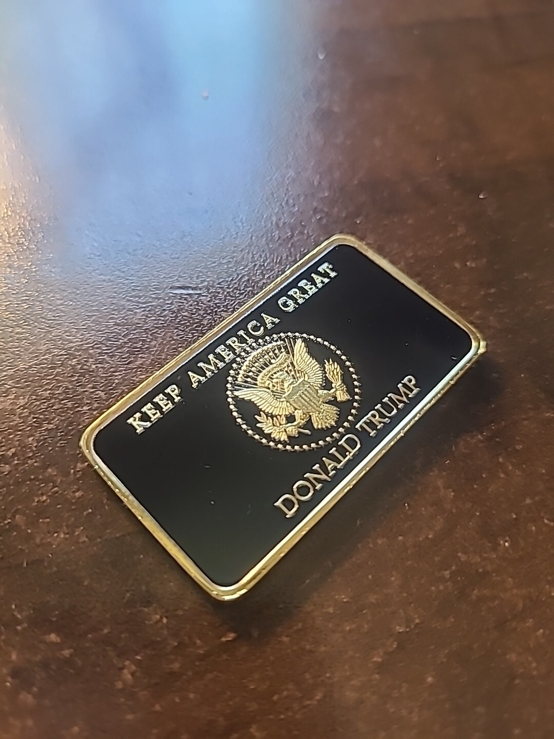 Donald Trump 2024 24k Gold Plated And Black Commemorative Metal