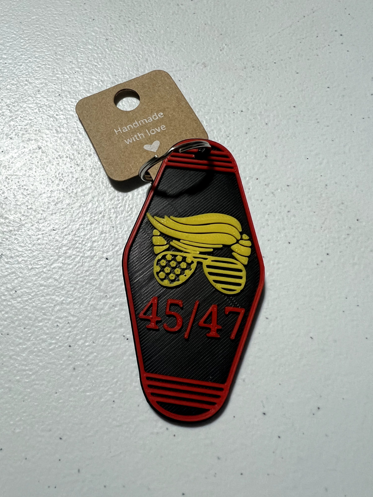 Donald Trump Keychain 3D Printed 45/47 Make America Great Again MAGA 2024 Gift
