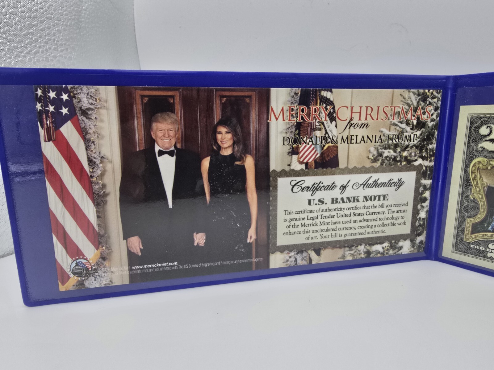Donald Trump Christmas Commemorative Bank Note $2 #12