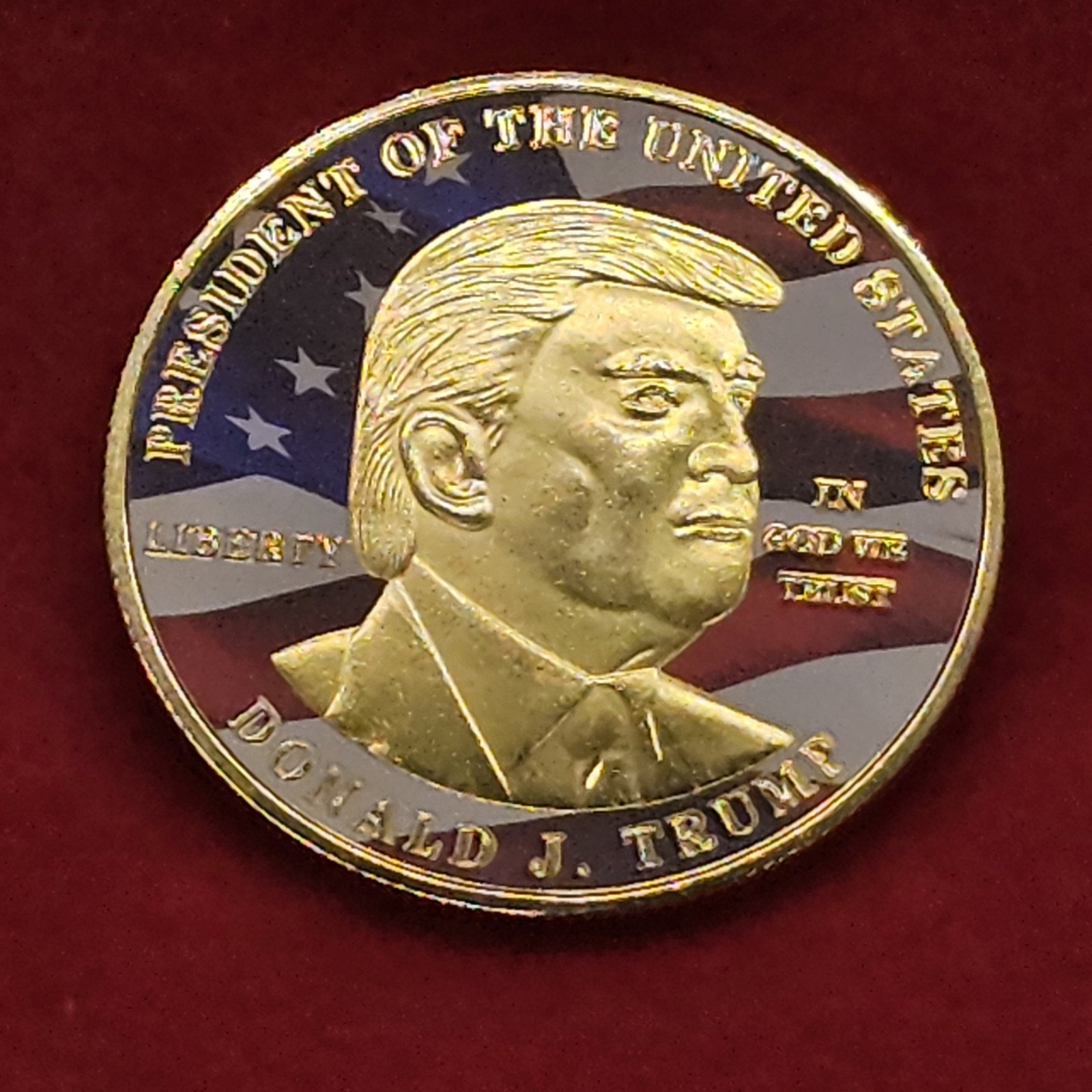President Donald Trump Coin Gold Silver Plated America