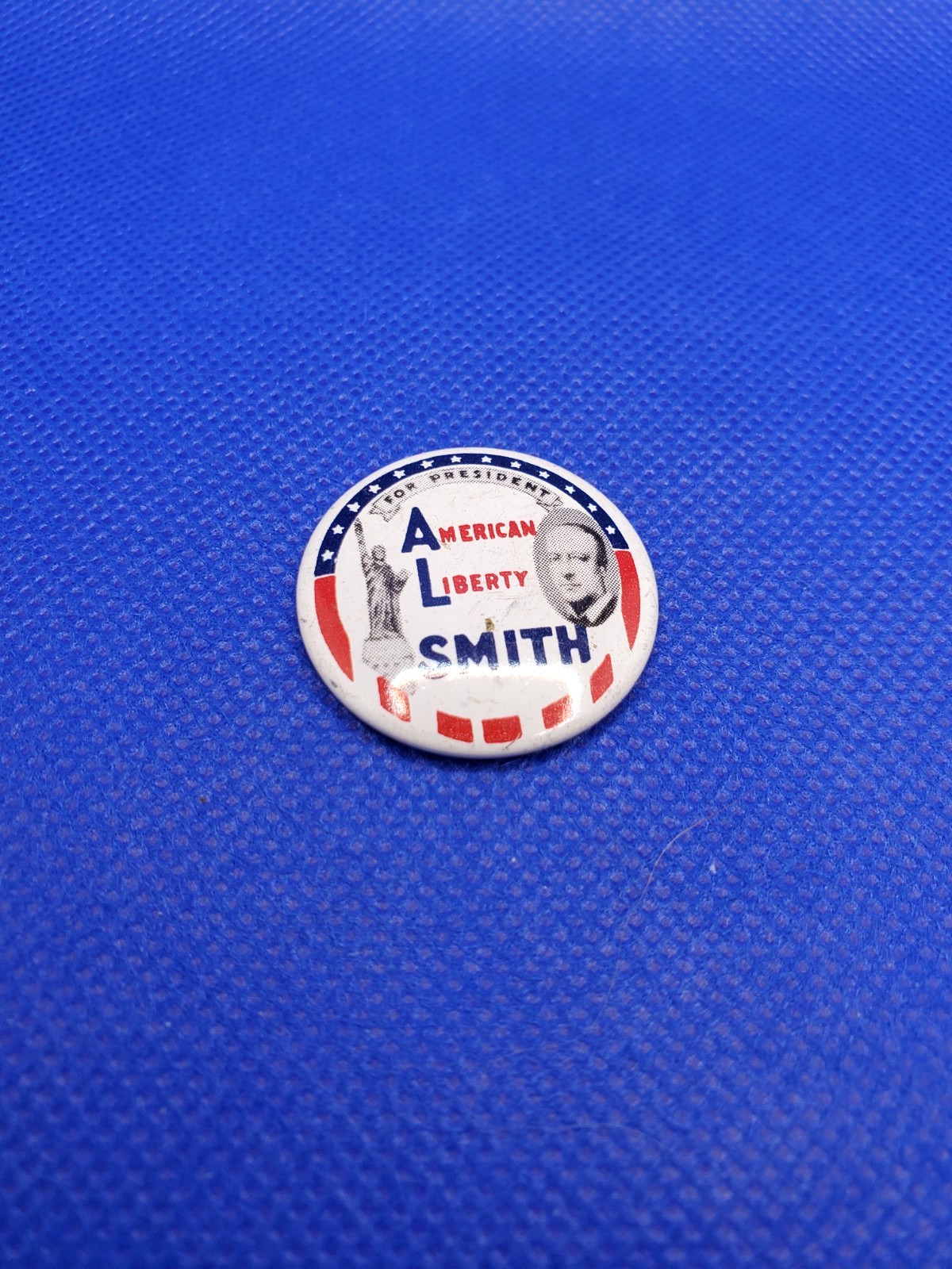Al Smith for President 1928 Presidential Campaign Button Reproduction Pin 1990s