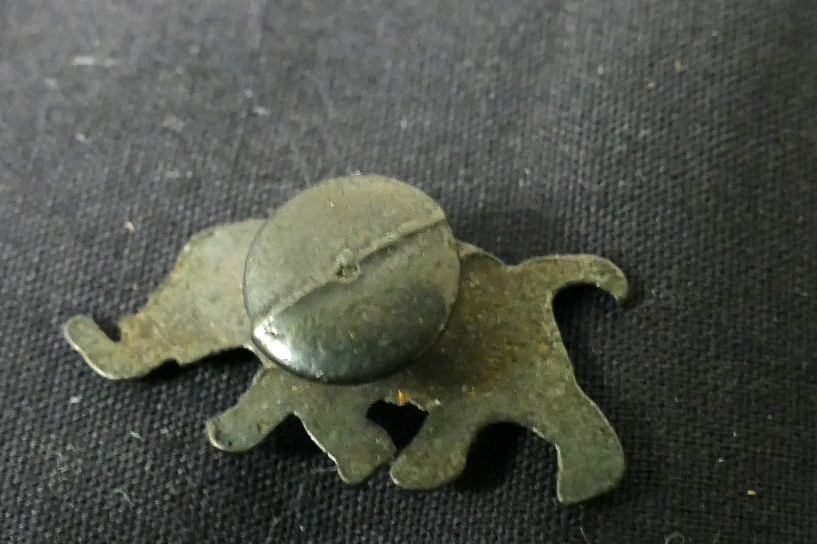 1928 Herbert Hoover Running Elephant GOP Presidential Campaign Collar Button