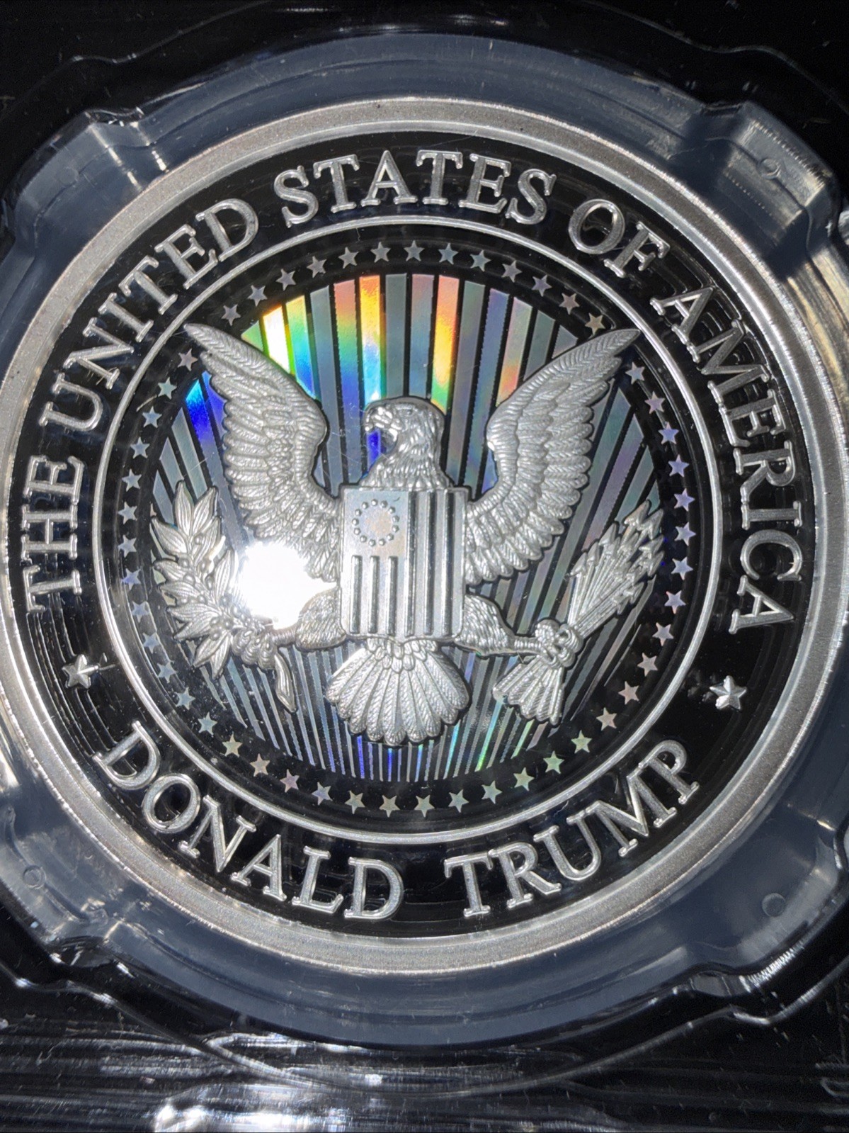 USA 2024 Donald Trump Assassination Attempt Silver Plated Shooting Commemorative