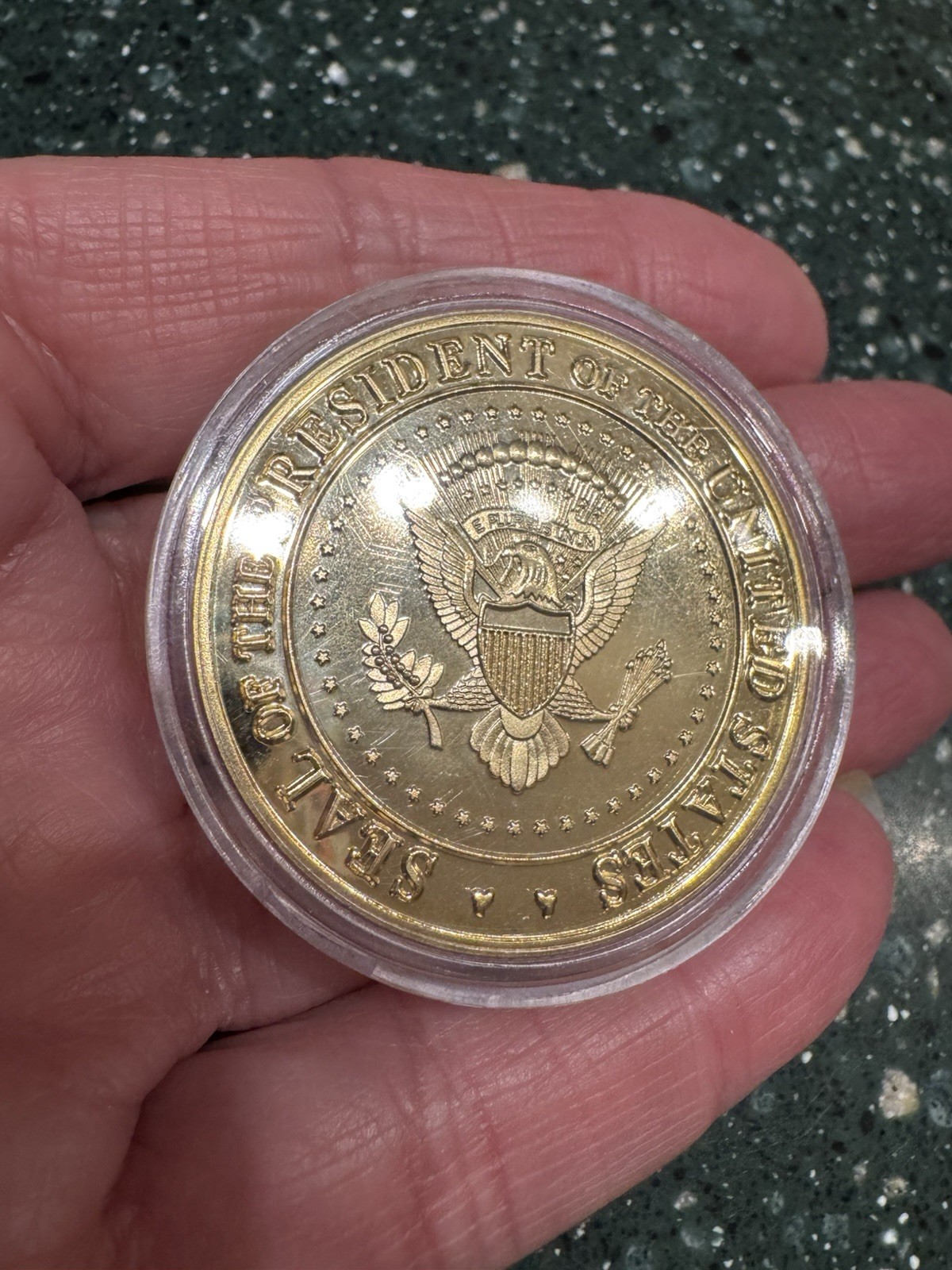 Second Term “Trump” Gold Coin (2025-2029) President Donald Trump Collectible