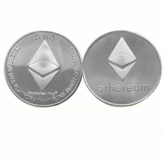 10x Coins Ethereum Iron Plated Collectible Crypto Coin in plastic case