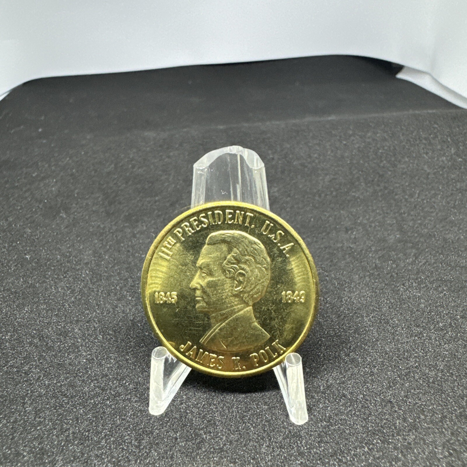 James K. Polk Brass 11th President Coin