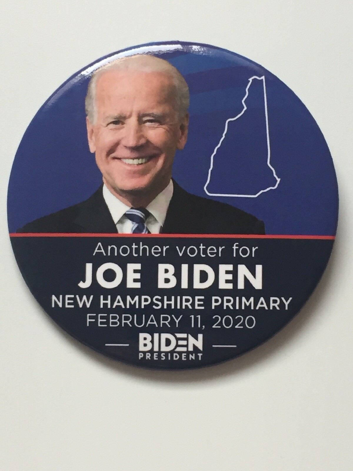 2020 Another Voter For Joe Biden for President 3″ Button New Hampshire Primary