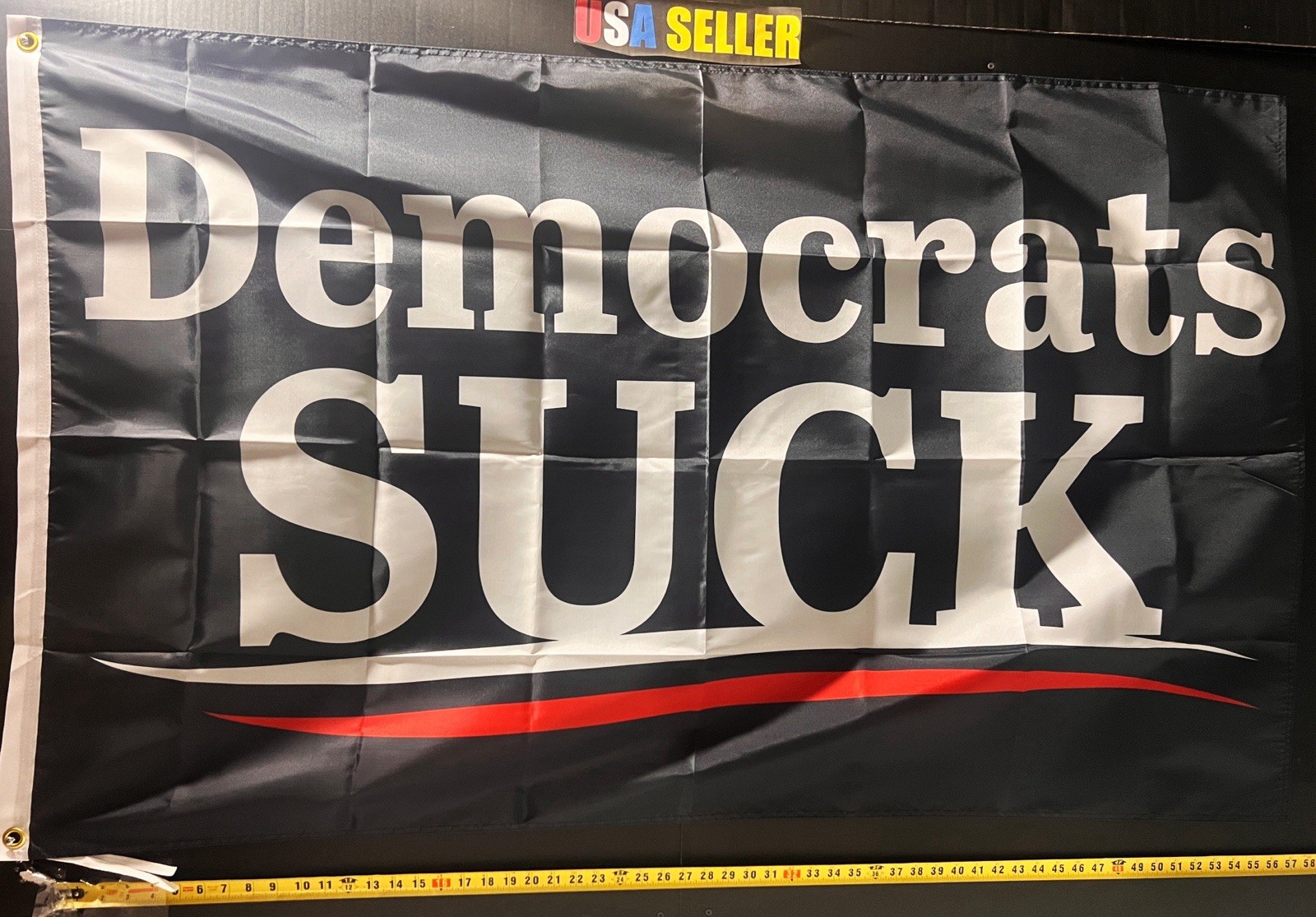 Democrats Suck Flag FREE SHIP Vote Republican Election President USA Sign 3×5′