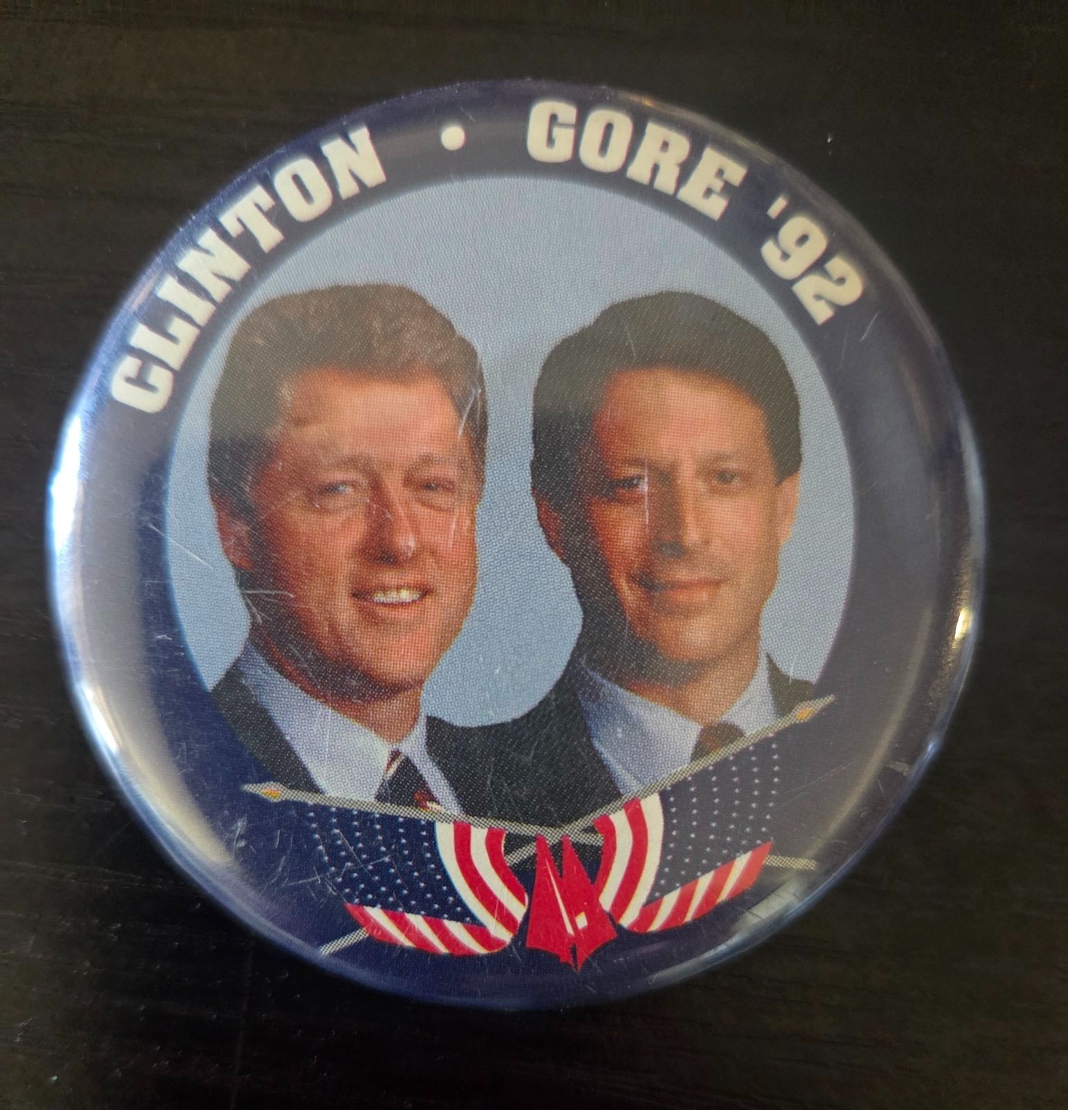 1992 U.S. Presidental Clinton/Gore Campaign Button