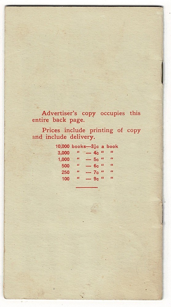 The Book of Presidents (1932) print sales sample