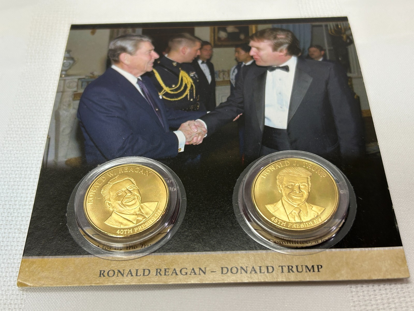 Ronald Reagan and Donald Trump RNC Limited Commemorative Coin Set 2020 President