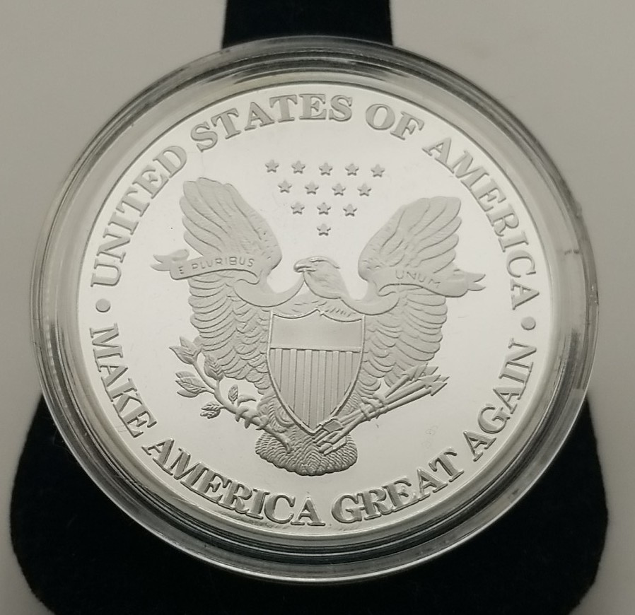 Donald Trump – American Plated Silver Dollar Coin #4979