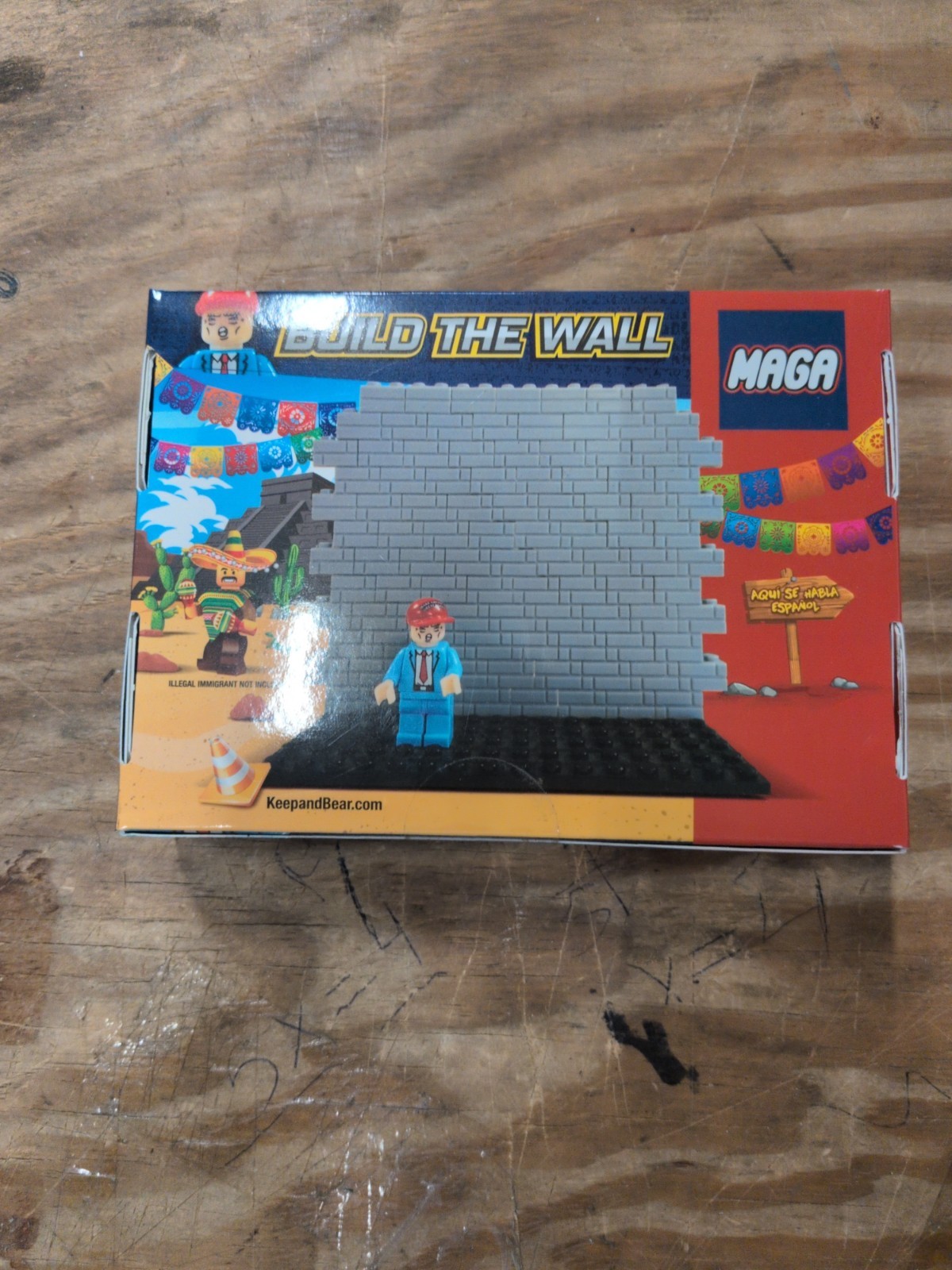 Build the Wall MAGA – SIMILAR TO LEGO – w/ TRUMP FIGURE!!! Factory Sealed NEW