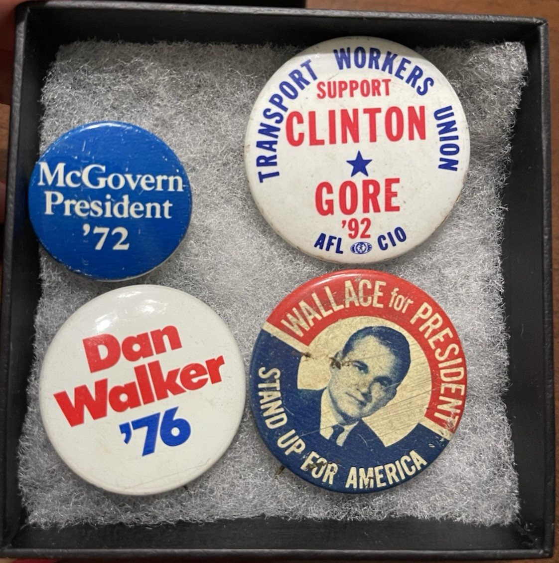 LOT of Vintage Campaign Buttons – 1970s