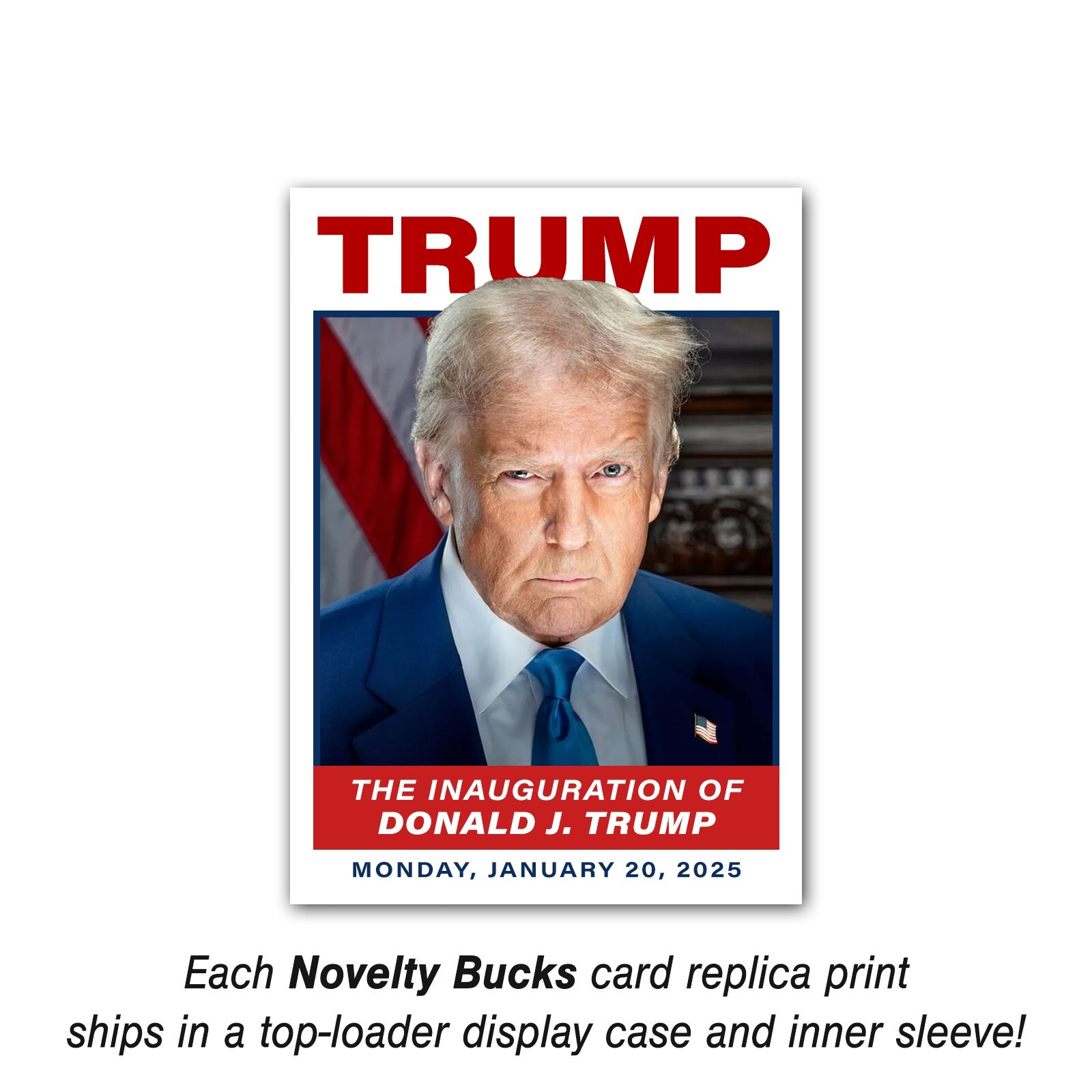 Donald Trump Commemorative 2025 Presidential Inauguration Trading Card MAGA