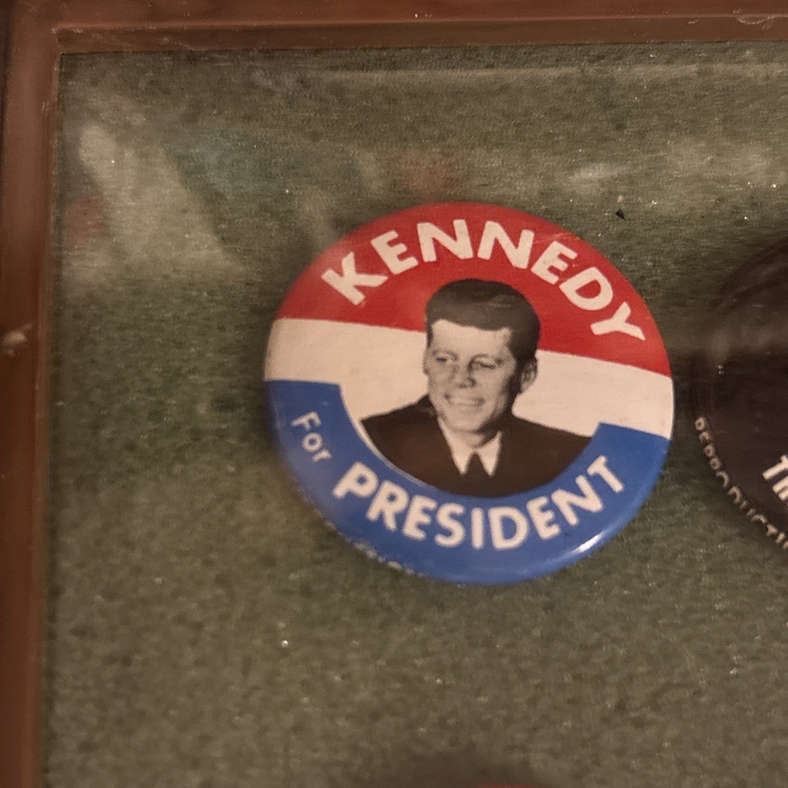 John F. Kennedy 1960 Metal Campaign Pin 3-Inch Political Button