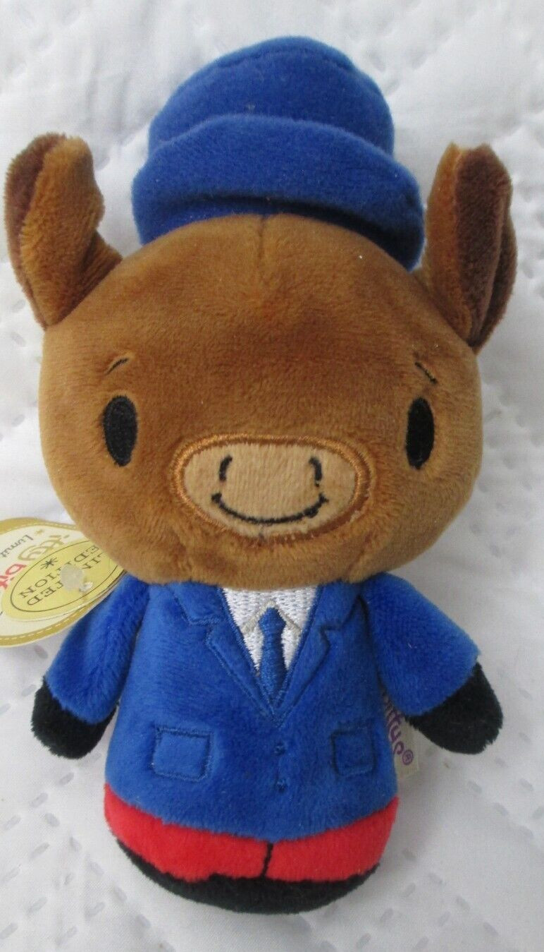 DEMOCRAT DONKEY Plush Toy 6″ Hallmark Itty Bitty Vintage USA Lmtd Ed 2016 NWT