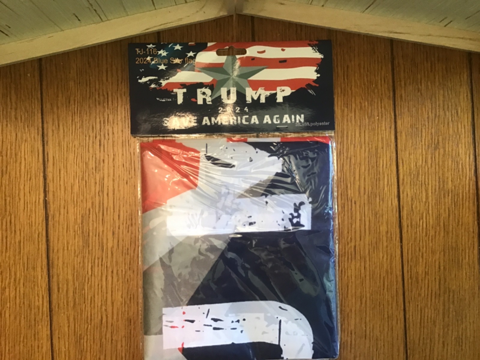 TRUMP 2024 SAVE AMERICA AGAIN BLUE STAR FLAG NEW