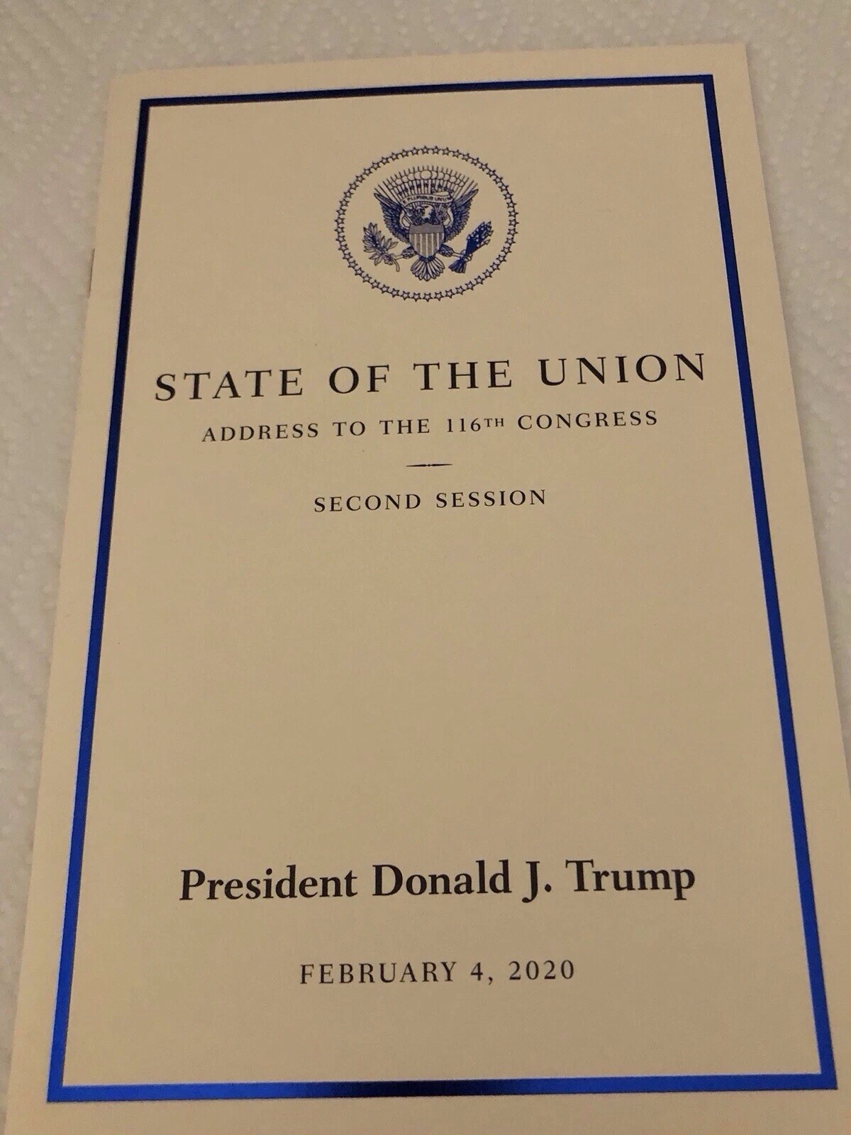 TRUMP 2019 EASTER GOLD EGG WHITE HOUSE EAGLE SEAL In BOX SIGNATURE DONALD RARE