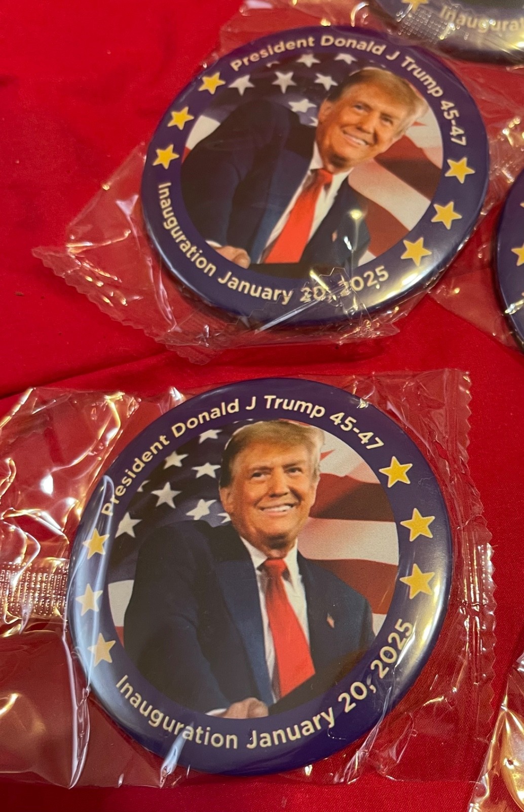3” President Donald J Trump Innaugural Button 2025