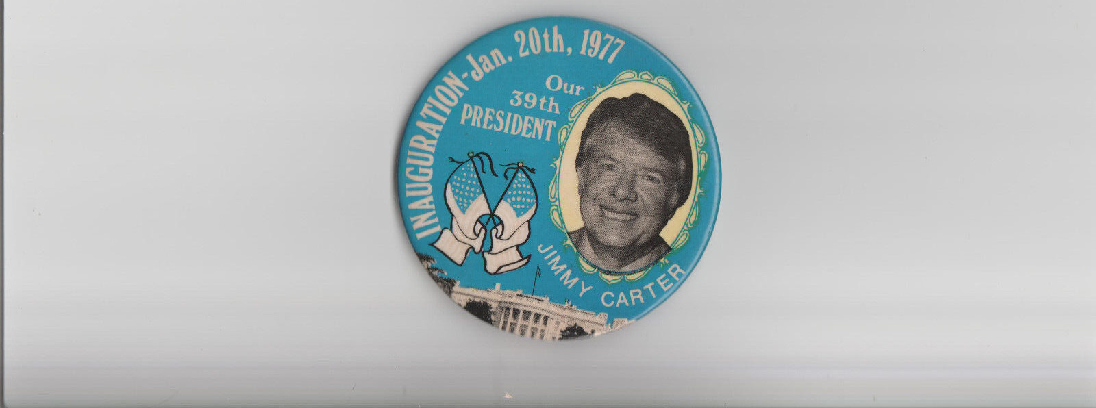 1977 jimmy carter 3 1/2 in Inauguration Button Pin
