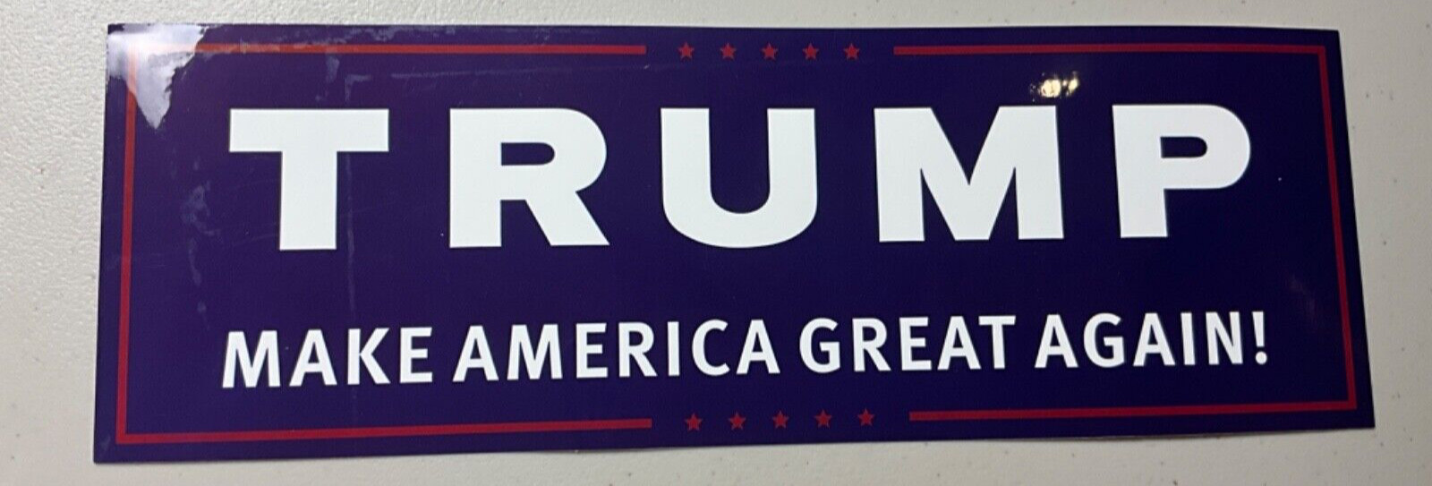 Donald Trump “TRUMP Make America Great Again!” 9”x3” Bumper Sticker