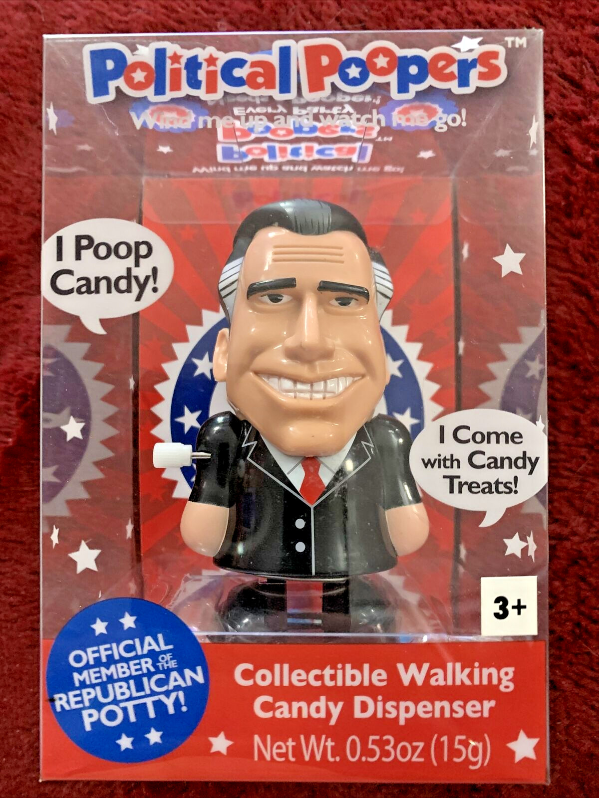 Mitt Romney Political Pooper Candy Dispenser Walking Official Republican Potty