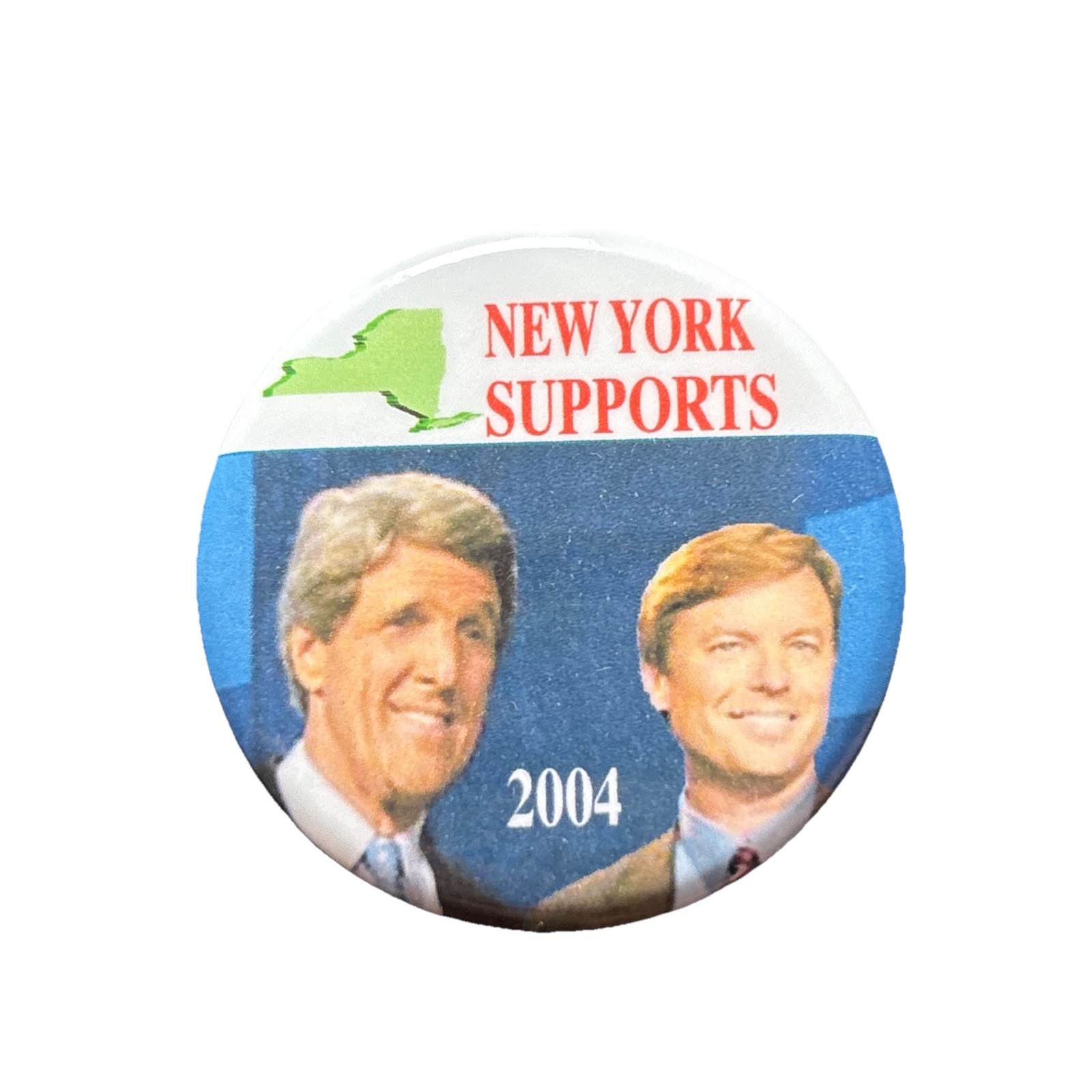 2004 John Kerry for President New York 50 State Pin 1.75″ Button Edwards