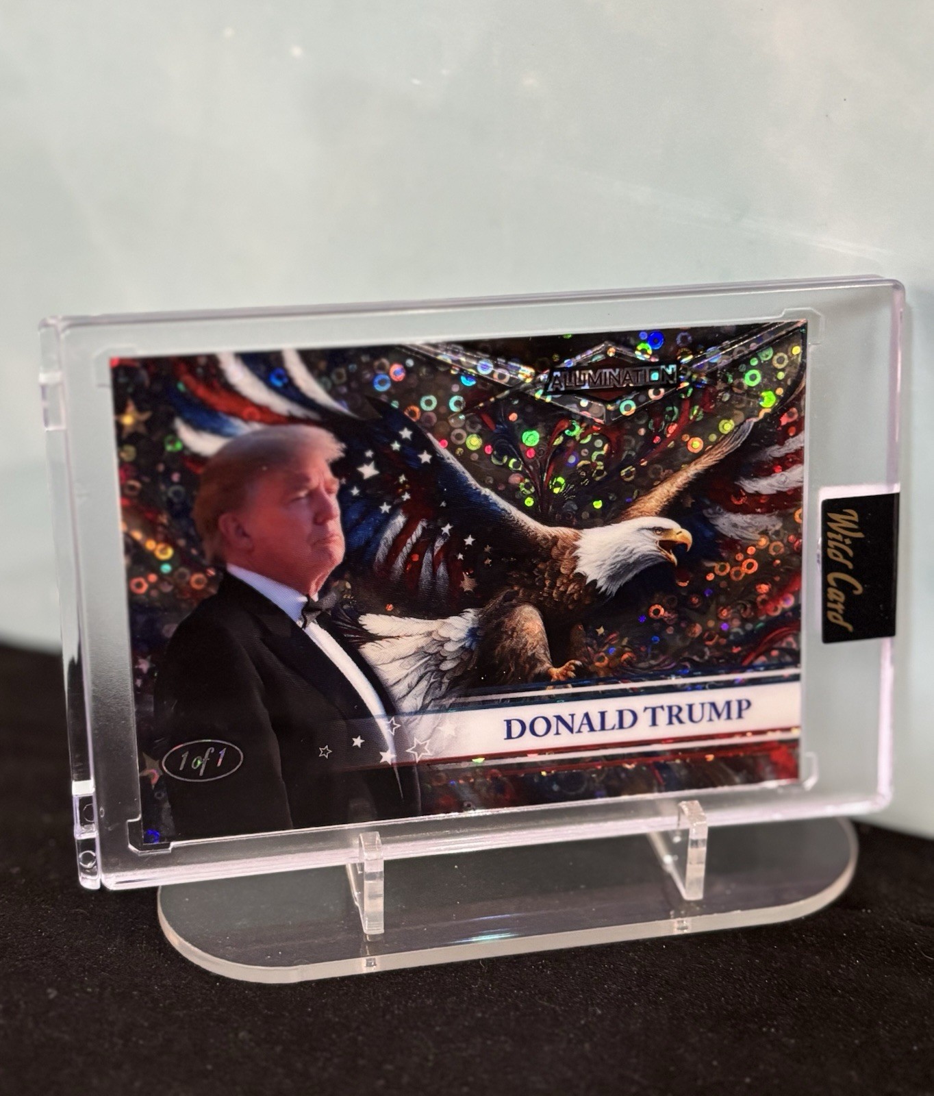 Donald Trump 1 of 1 Alumination Circles / American Eagle by Wild Card 2025