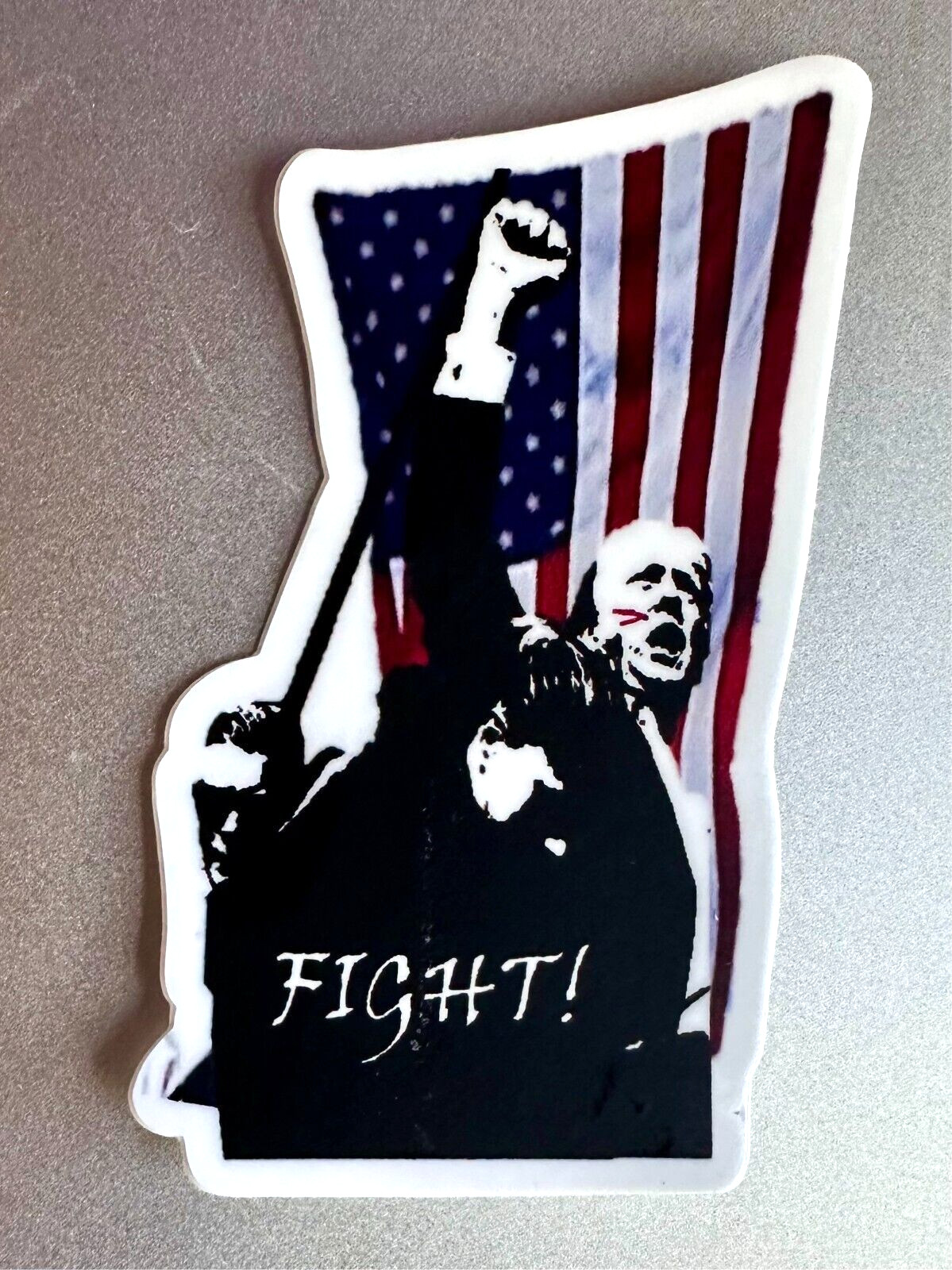 TRUMP FIGHT STICKER shooting AMERICA patriot DONALD MAGA USA 1.5″x3″