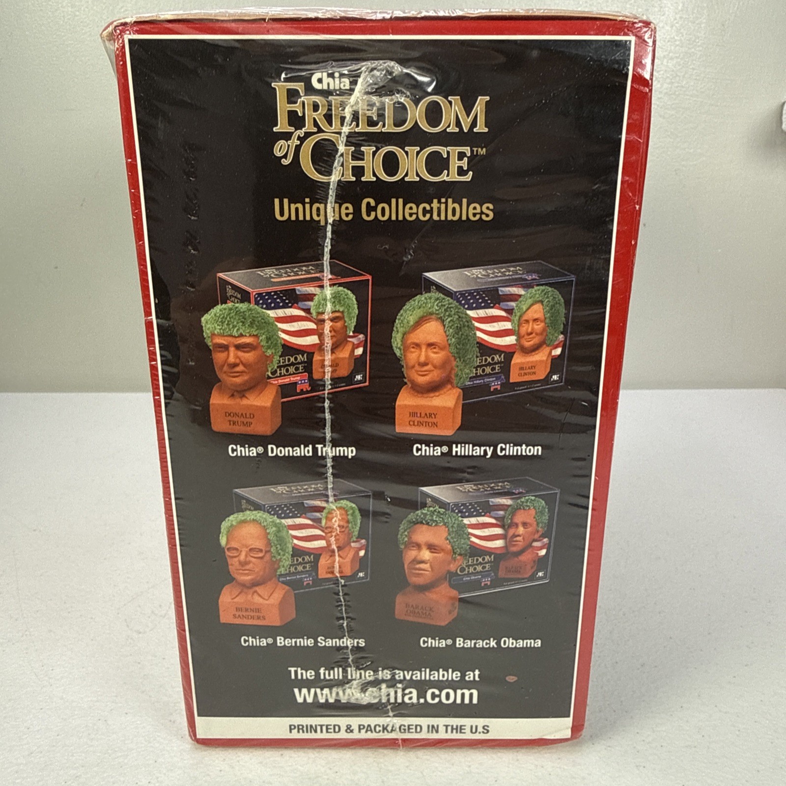 Sealed NEW Chia Pet ‘Freedom of Choice’ Donald Trump 2017 USA Presidential