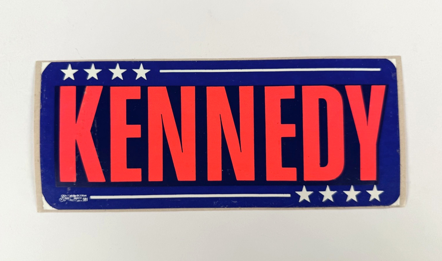 1960 John F. Kennedy JFK Presidential Campaign Ephemera Sticker