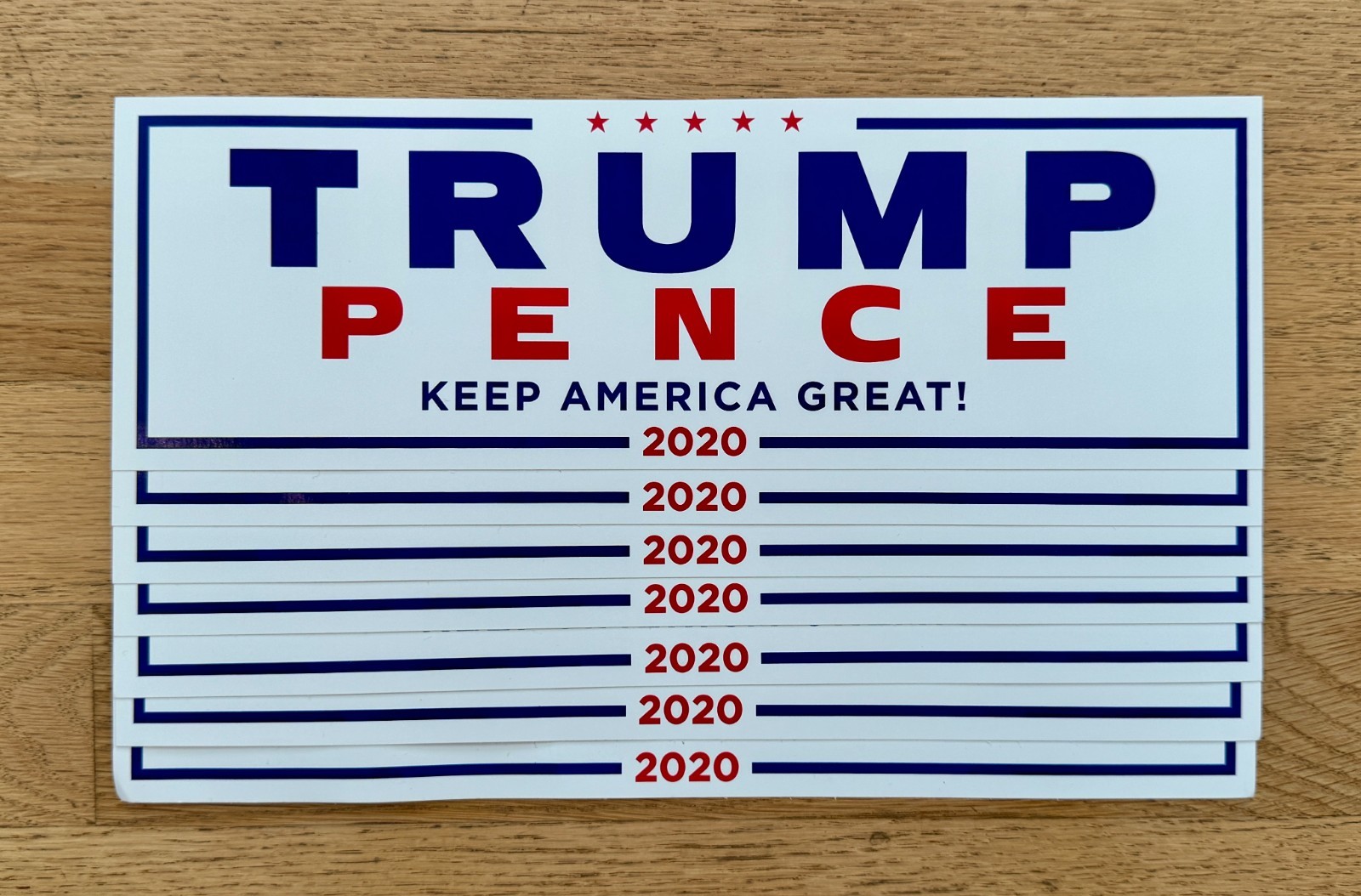 President Donald Trump Official 2020 Campaign Decal Bumper Sticker Lot of 7 NEW!