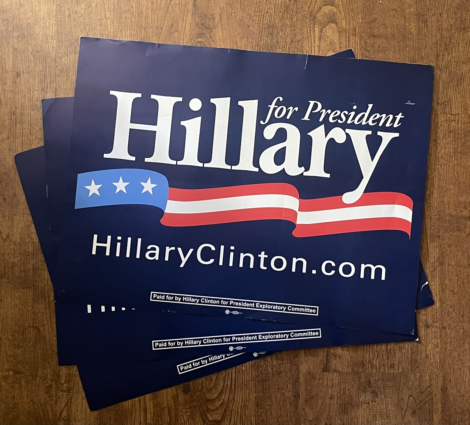 Lot of 14 Hillary Clinton Official Presidential Campaign Signs 2016 Sign